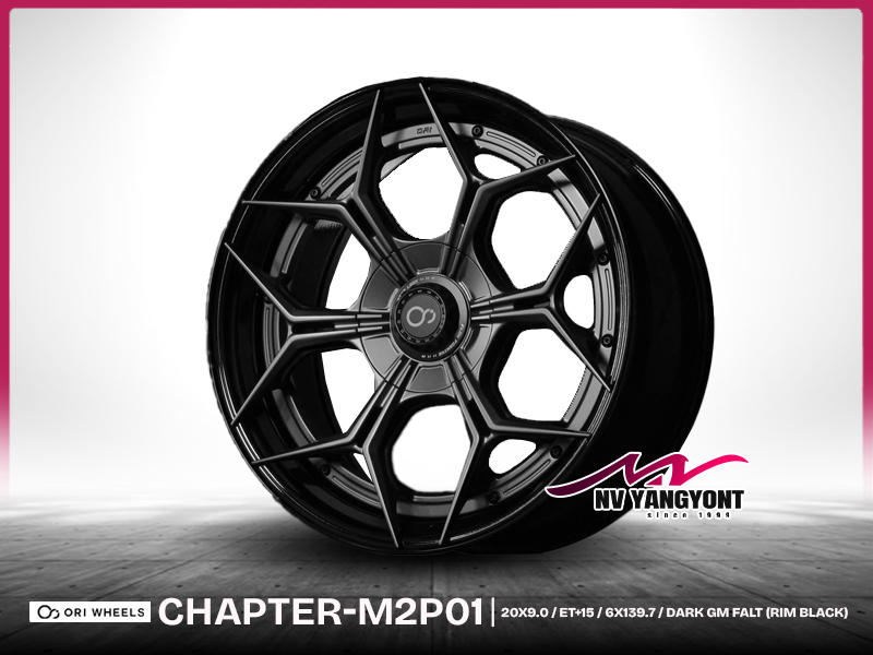 CHAPTER M2P01 | สี DARK GM FLAT/RIM BLACK